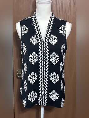 Shewin Summer Tank Top Chiffon V Neck Sleeveless Blouse